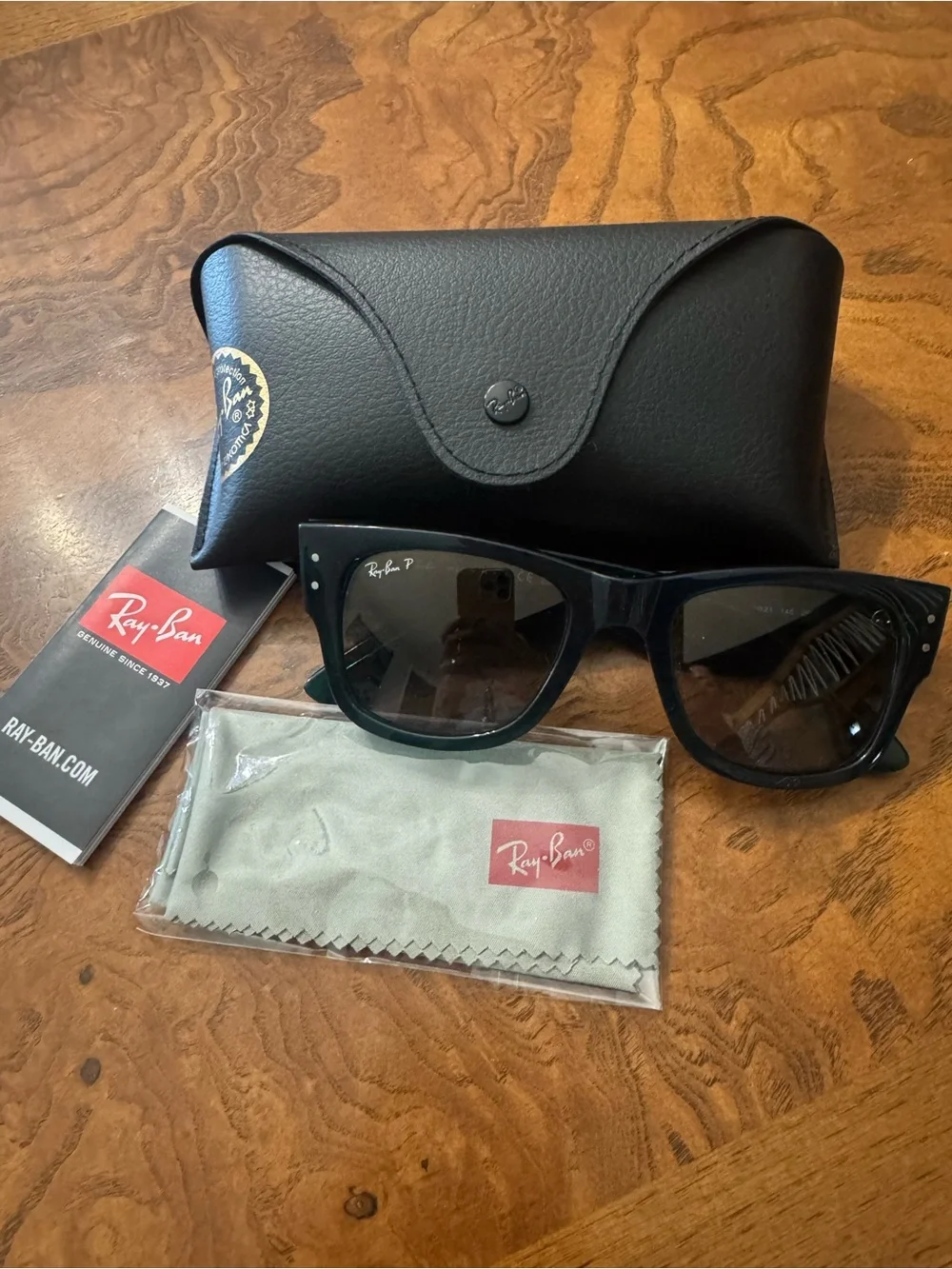 Green Ray Ban Mega Wayfarer RB0840S 0840 Gray Lens Size 51/21
